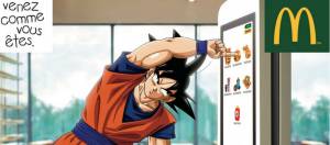 affiche son goku pour McDonald's