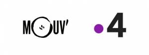 Logos Le Mouv et france 4