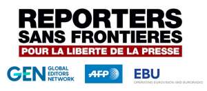 logos rsf, afp, gen et ebu