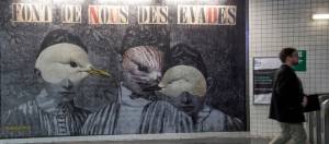 street art a la station Auber
