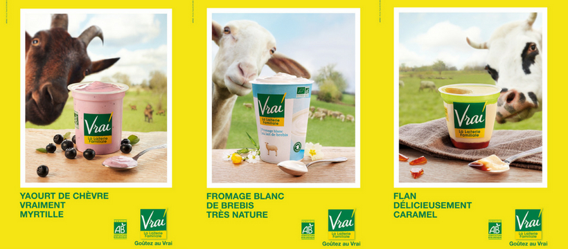 affiches de la campagne Vrai