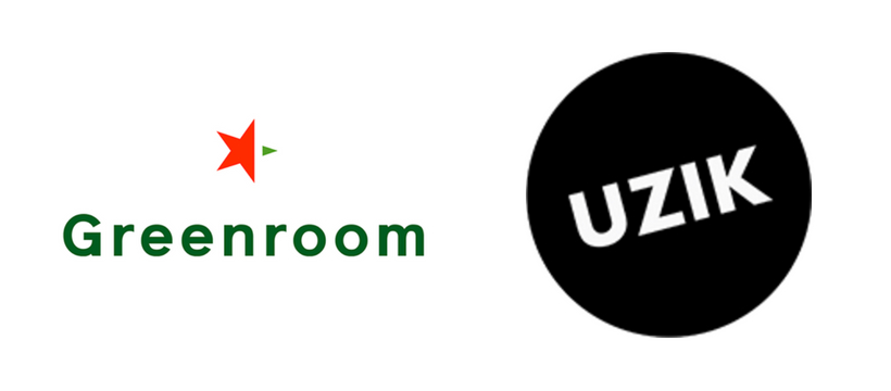 greenroom-uzik logos greenroom et uzik