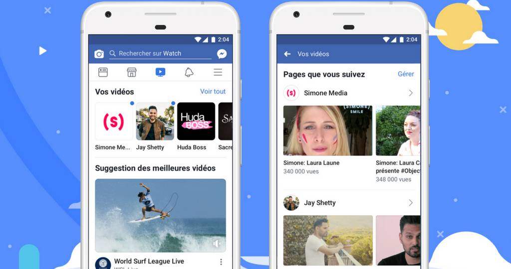 Présentation du service Facebook Watch
