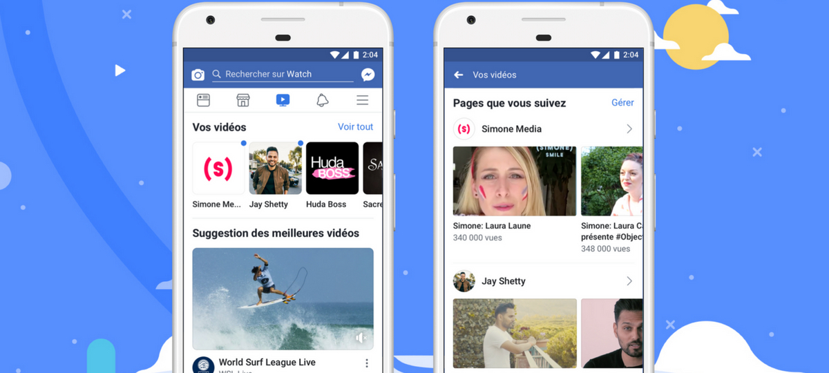 Facebook lance le service de VOD Watch Présentation du service Facebook Watch
