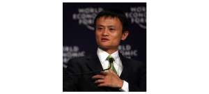 Jack Ma, co-fondateur d'Alibaba, en train de donner un speech