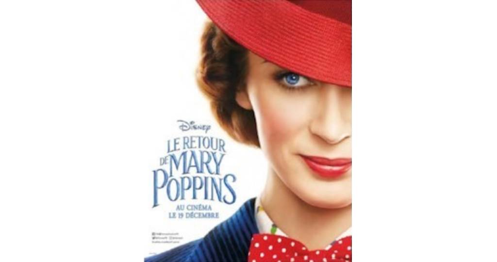 L'affiche de Mary Poppins, film de Disney avec Emily Blunt