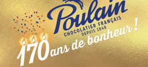 visuel promotionnel pour les 170 ans des chocolats Poulain