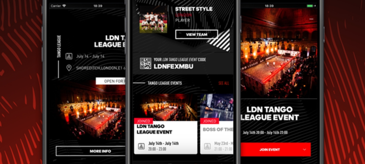 adidas lance son application des captures d'écran de la nouvelle application adidas Tango