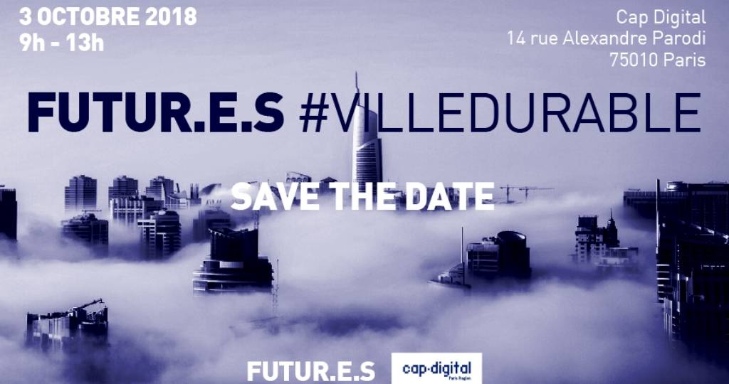Affiche futures ville durable