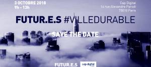 Affiche futures ville durable
