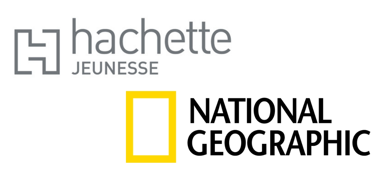 National Geographic s'associe à Hachette Jeunesse national geographic et hachette jeunesse logos