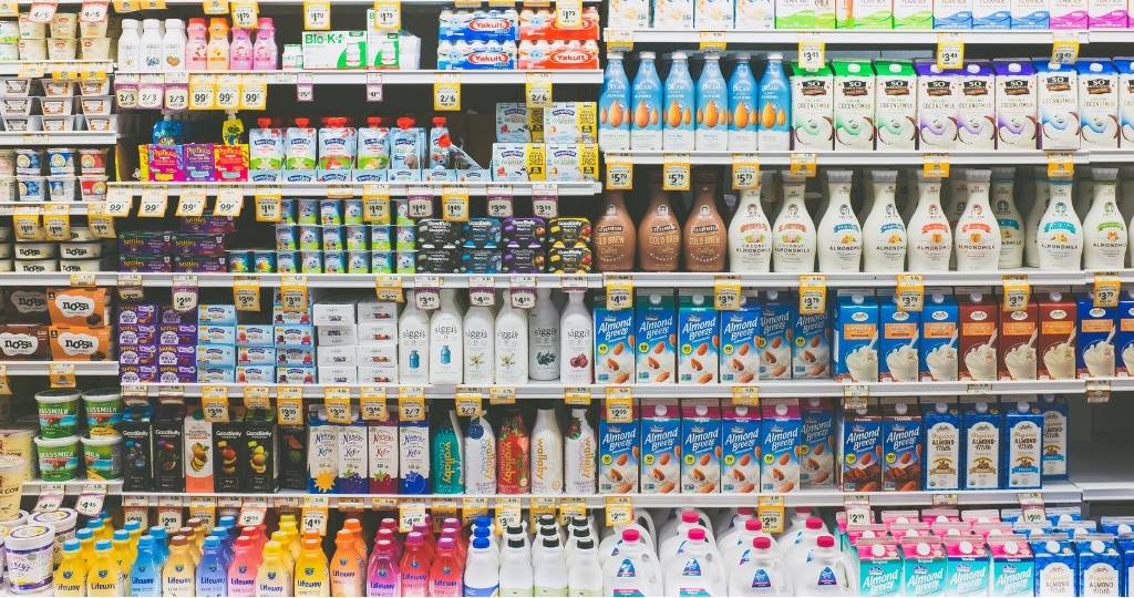rayon d'un supermarché