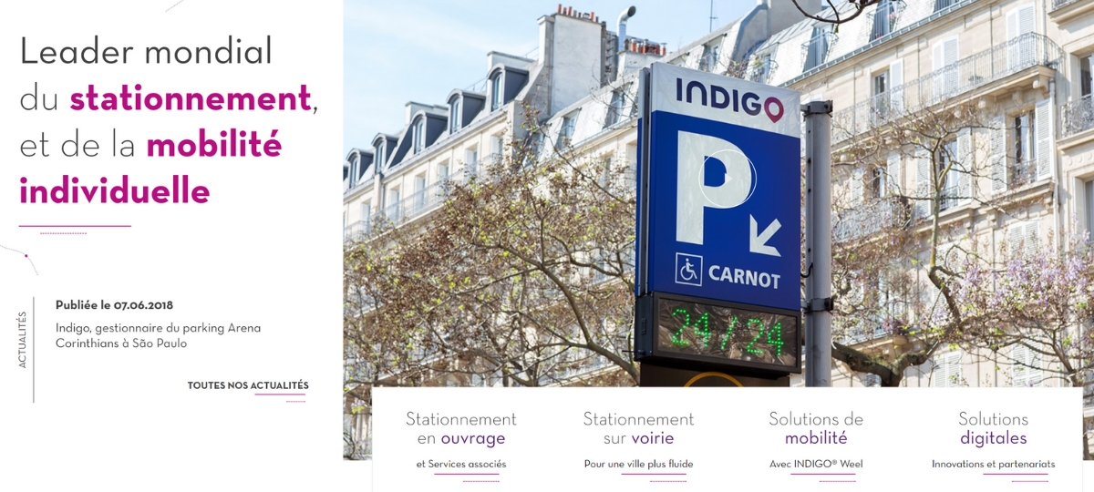 Braisonic présente le nouveau site du groupe Indigo Parking