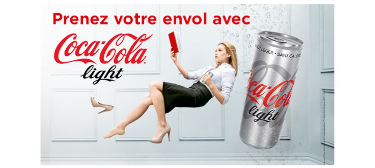 Coca-Cola Light met les internautes au défi Publicité Coca Cola Light
