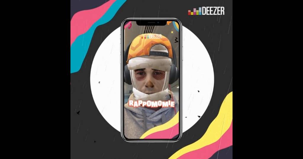 Lens Deezer sur Snapchat