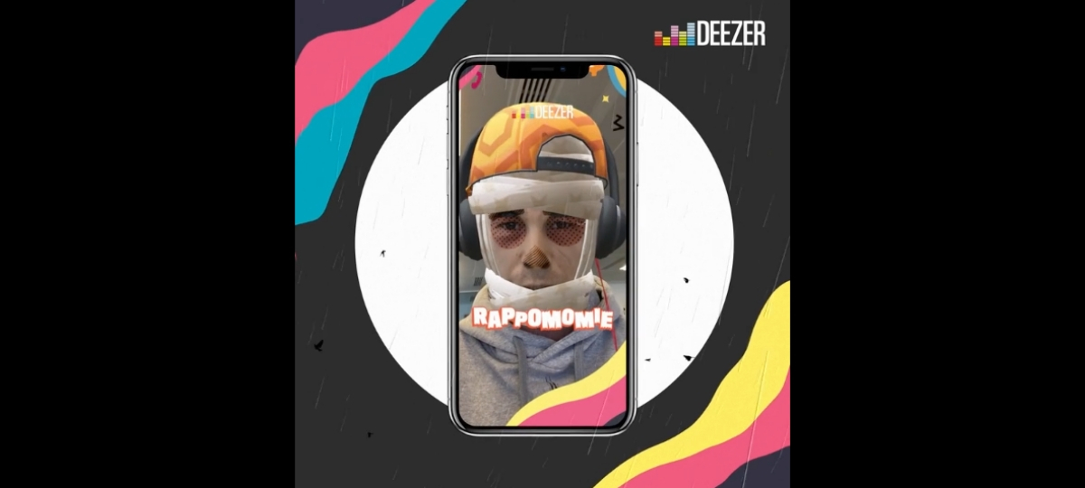 Deezer fête Halloween sur snapchat Lens Deezer sur Snapchat