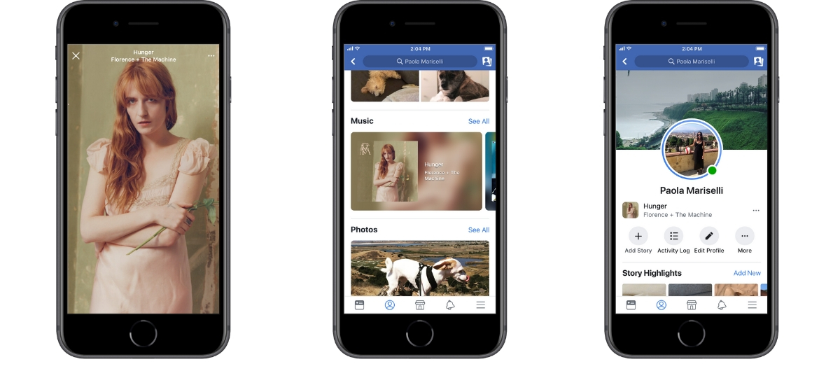 Facebook présente ses nouvelles fonctionnalités iPhone écrans