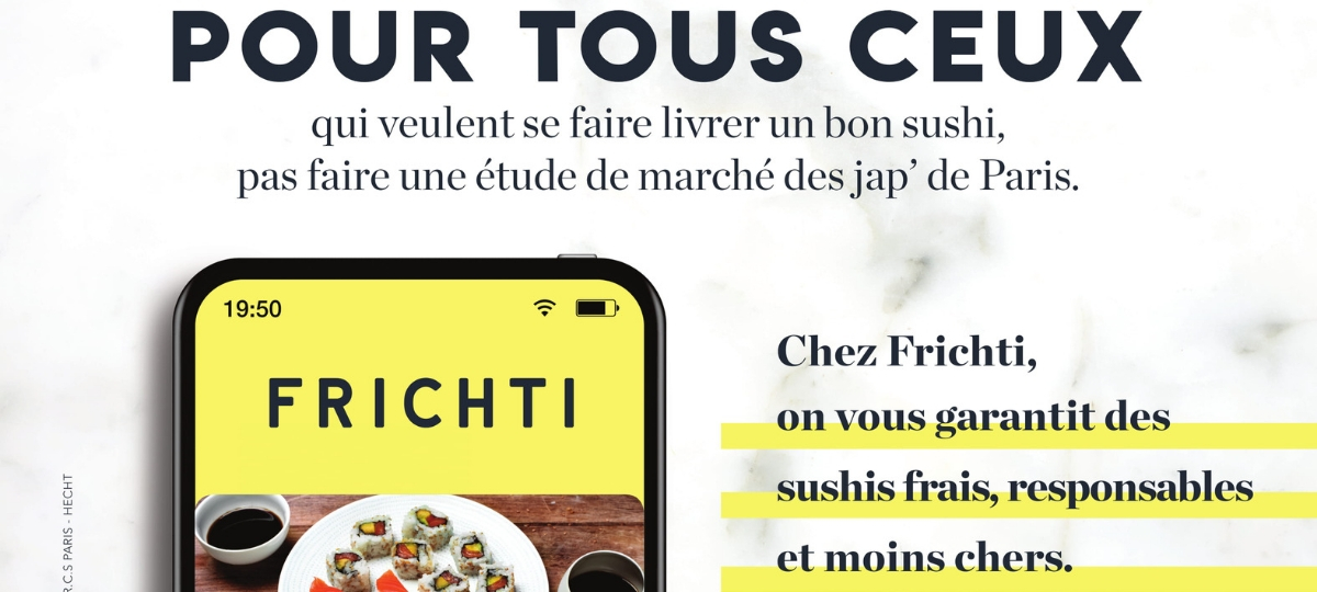 Frichti lance sa première campagne de publicité Frichti affiche