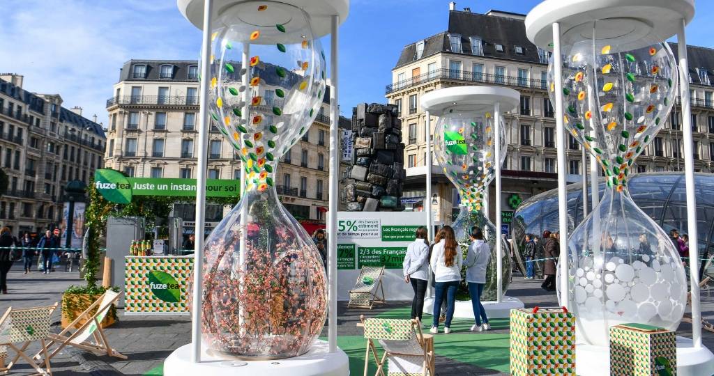 Fuze Tea à la gare Saint-Lazare
