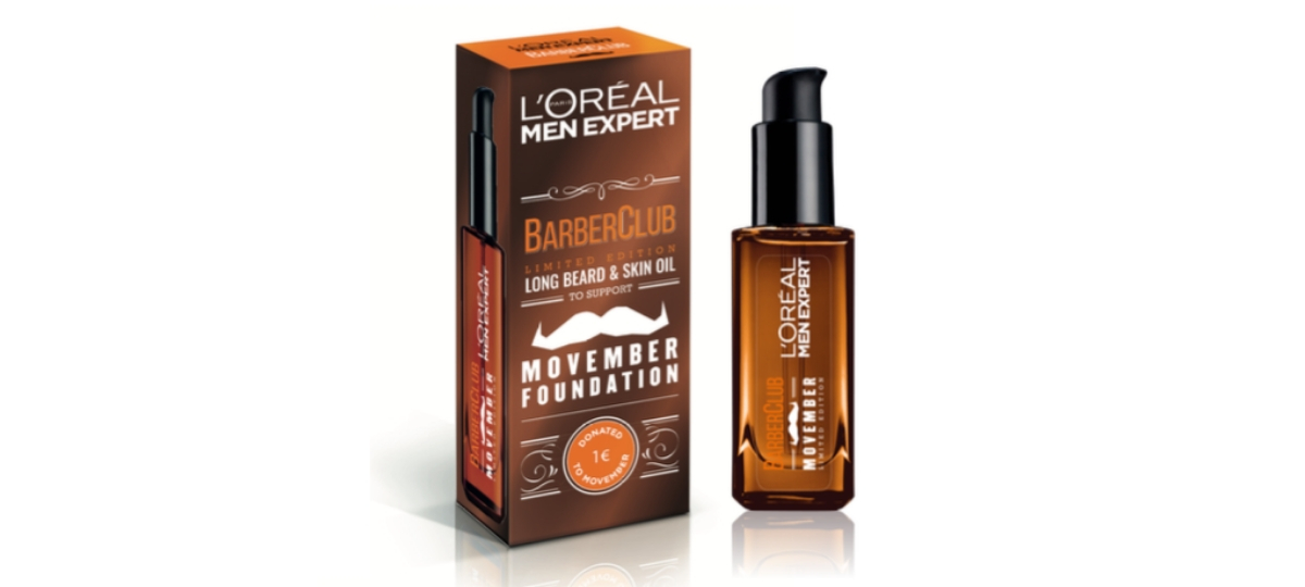 L'Oréal Men Expert partenaire de la fondation Movember Packaging Movember L'Oréal