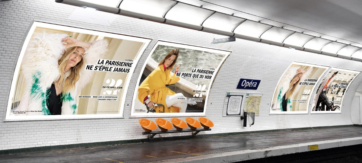 24 Sèvres joue avec les clichés Métro Paris Opéra