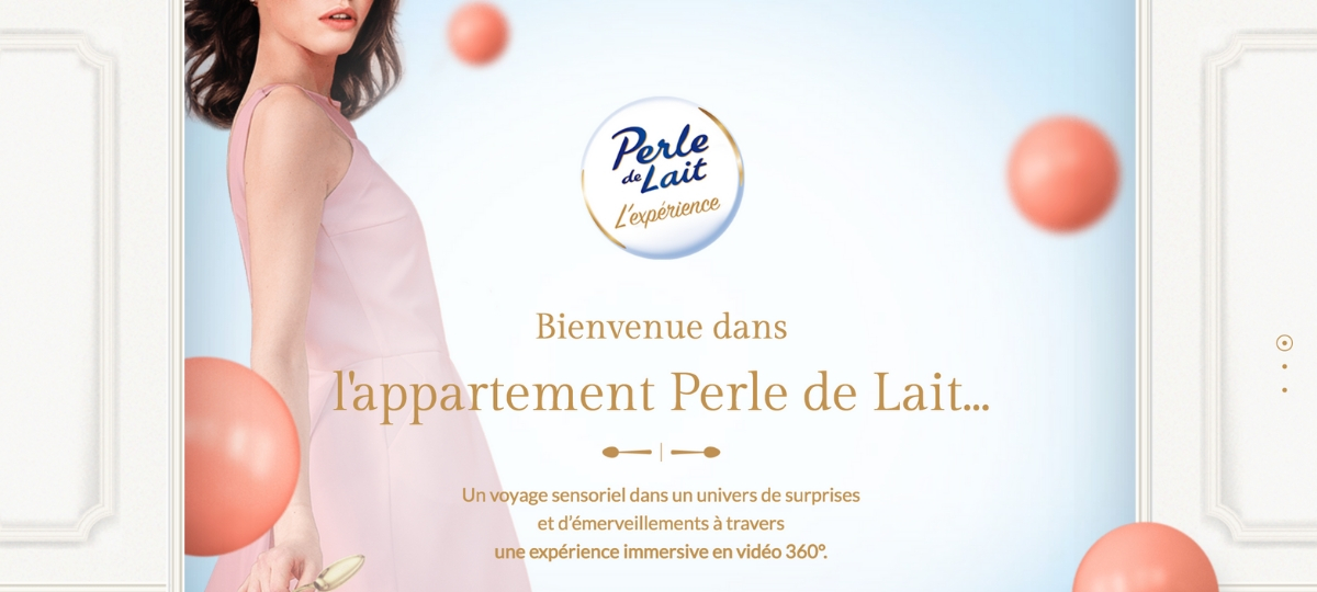 Perle de lait crée une expérience immersive Perle de lait