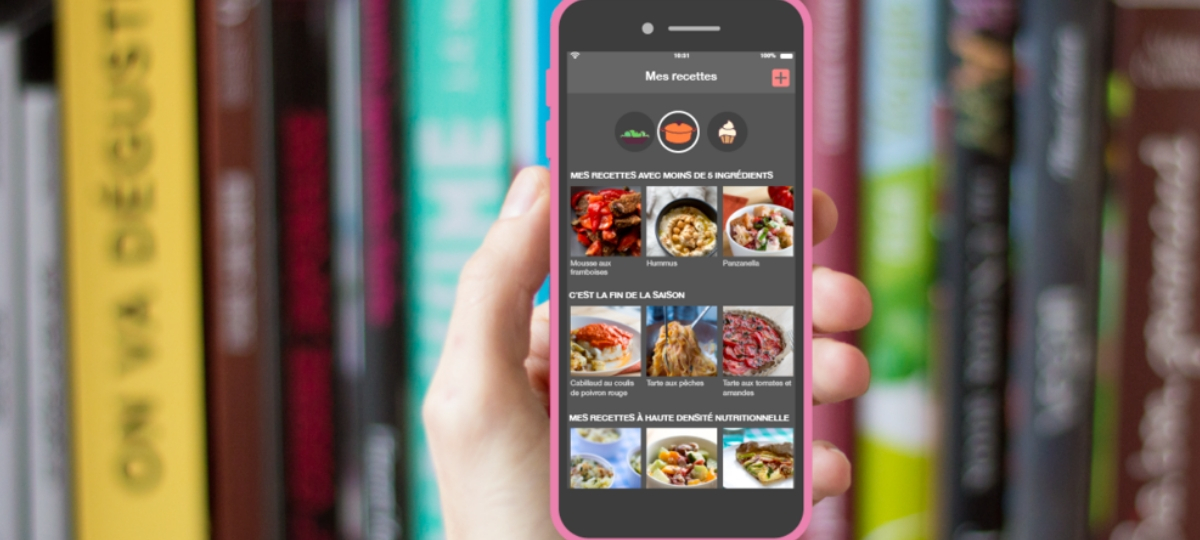 RecipeTank lutte contre le gaspillage alimentaire Téléphone portable
