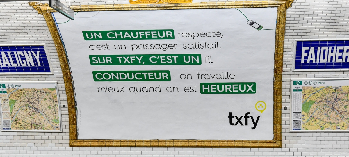 La dernière campagne Txfy Affiche Txfy