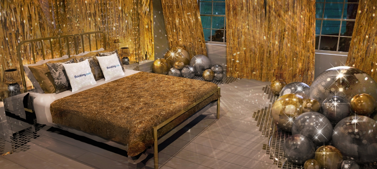 Booking fête Noel avec des paillettes House of Sparkle