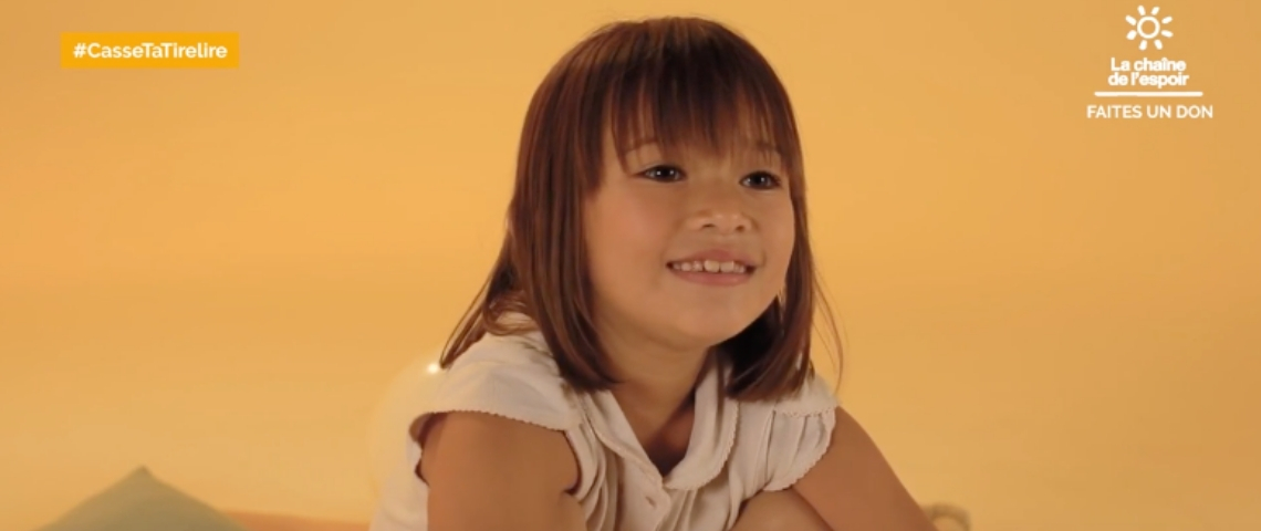 La Chaîne de l'espoir donne la parole aux enfants Une petite fille