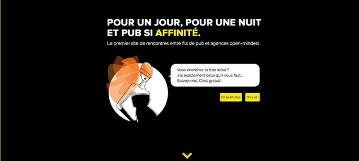 Découvrez le site de rencontre de la pub Les Entremetteurs