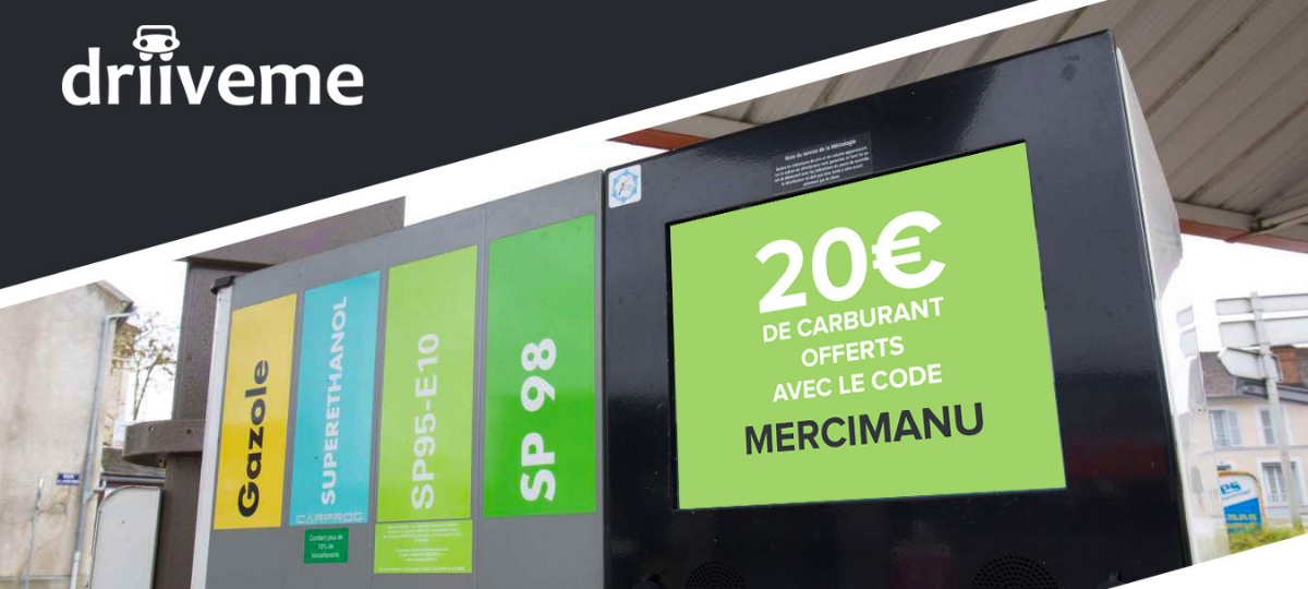 Driiveme lance un code promo contre la hausse des carburants Code Promo Driiveme
