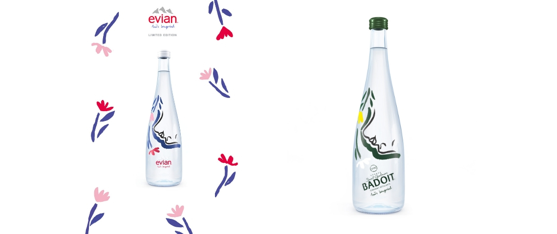 Evian et Badoit dévoilent leur Edition Limitée 2018 Bouteille Evian et Badoit 2018