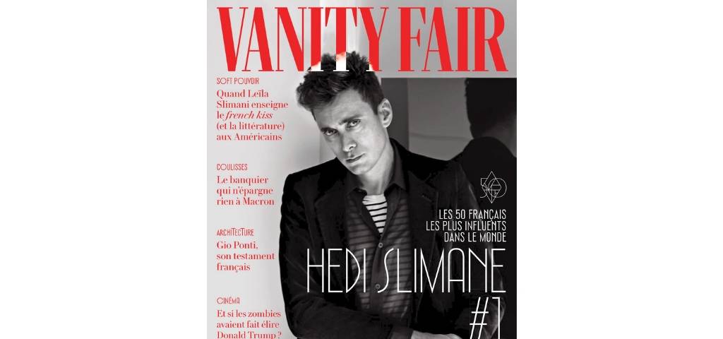 Hedi Slimane en couverture de Vanity Fair