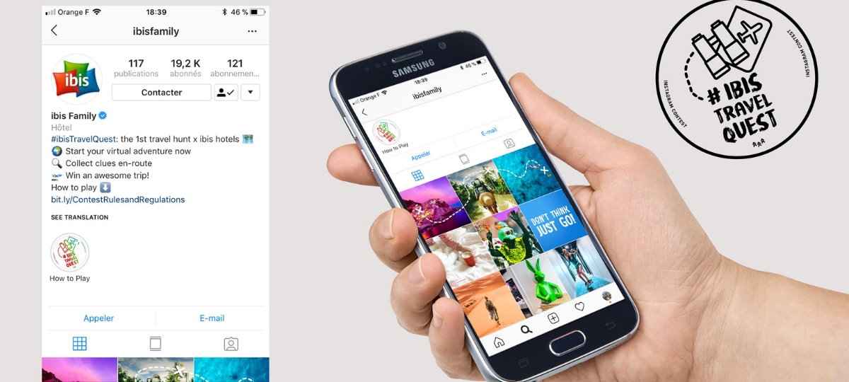 Ibis lance une chasse au trésor sur Instagram Ibis Instagram