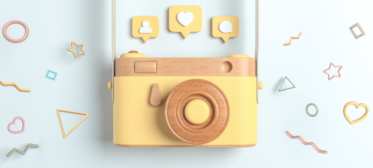 Comment lancer sa première pub sur Instagram Appareil photo en bois