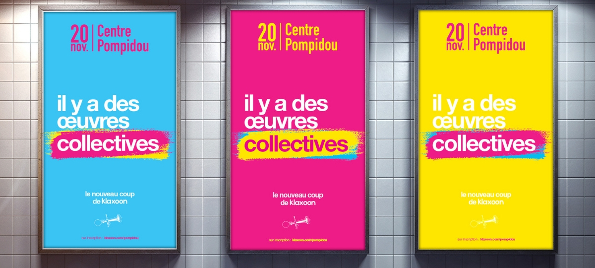 Klaxoon lance sa campagne d'affichage Affiches Klaxoon dans le métro