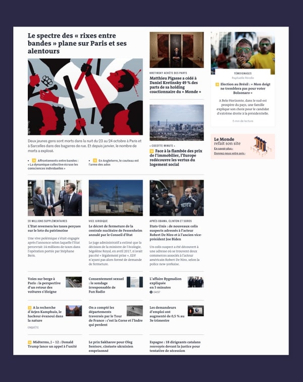 nouveau site du monde