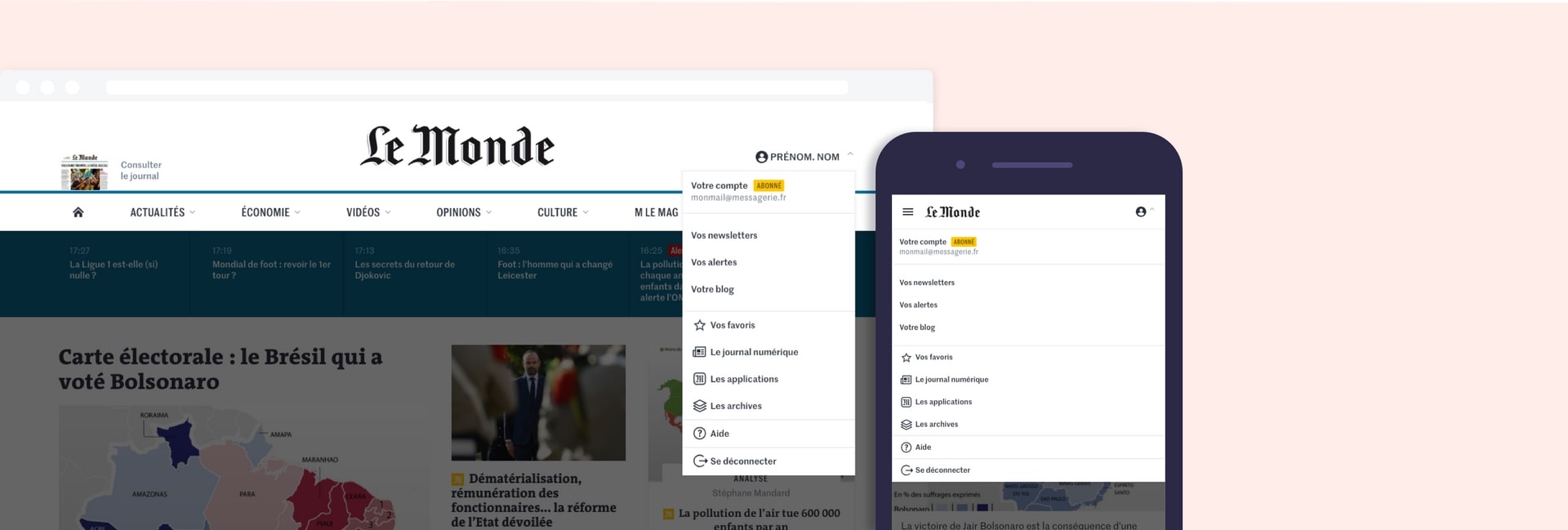 le nouveau site du monde