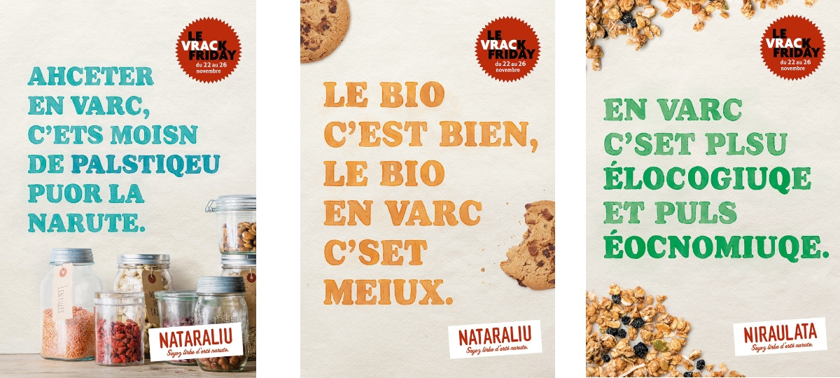 Naturalia détourne le Black Friday Affiches Naturalia