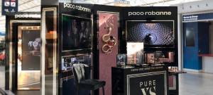 Installation Paco Rabanne en magasin