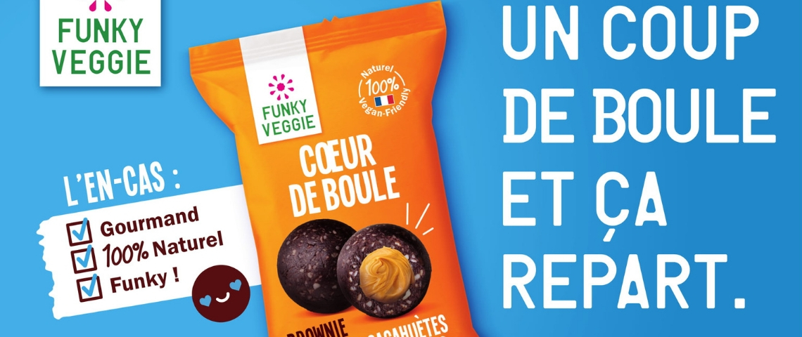La start-up Funky Veggie s'affiche dans le métro Publicité Funky Veggie