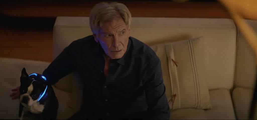 Harrison Ford avec un chien