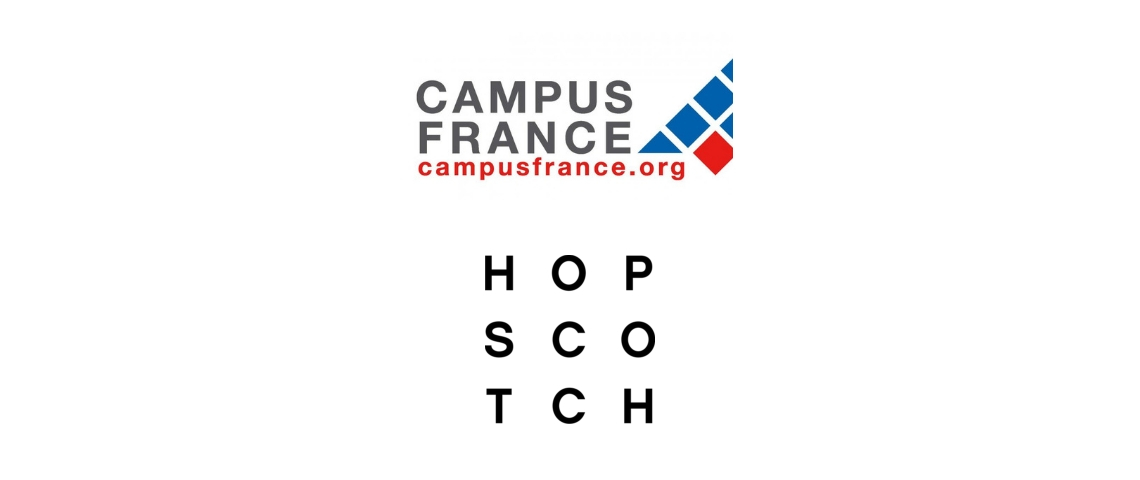 Hopscotch remporte le budget Campus France Logos Hopscotch et Campus France
