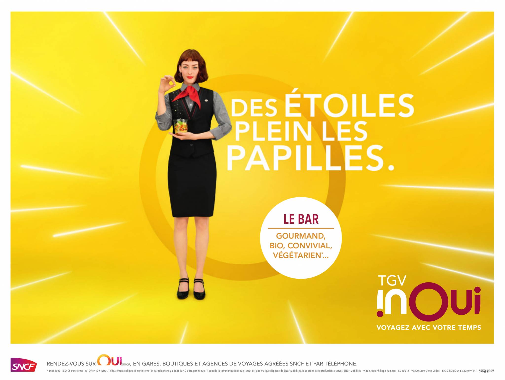La campagne print 2019 de TGV Inoui par Rosapark