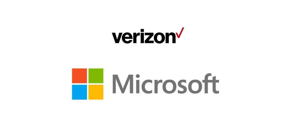 Logos de Verizon et Microsoft
