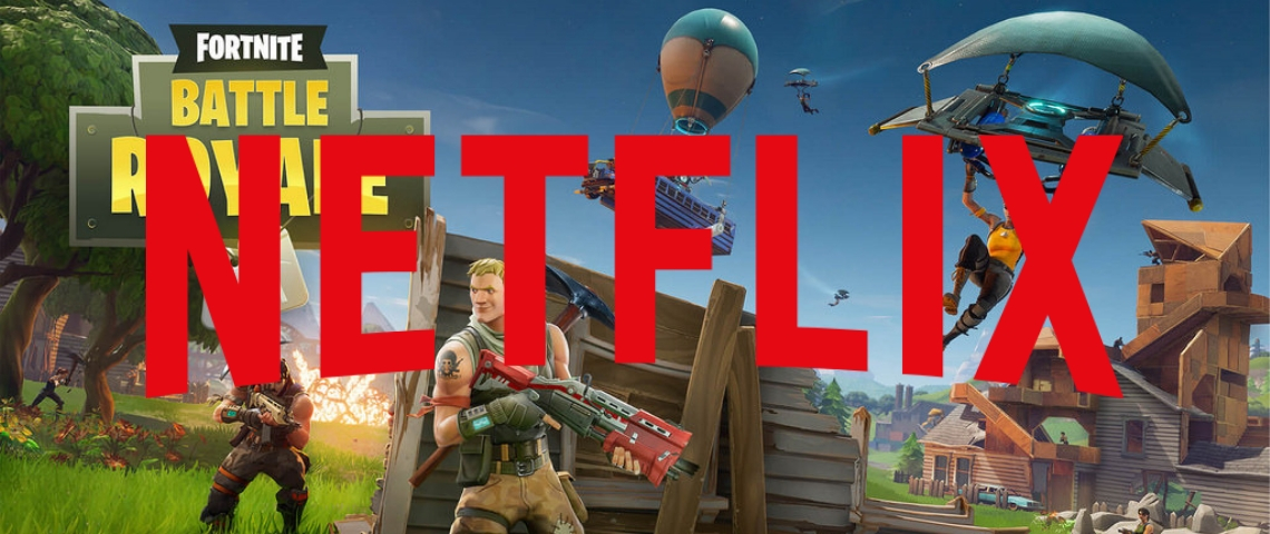 Pourquoi Netflix tremble devant Fortnite logo de netflix sur une image de fortnite