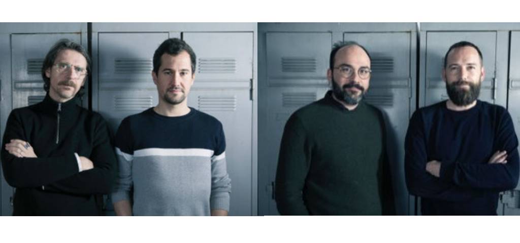 Frédérick Lung, Philippe Pinel, Yvan Hiot et Adrien Plouard