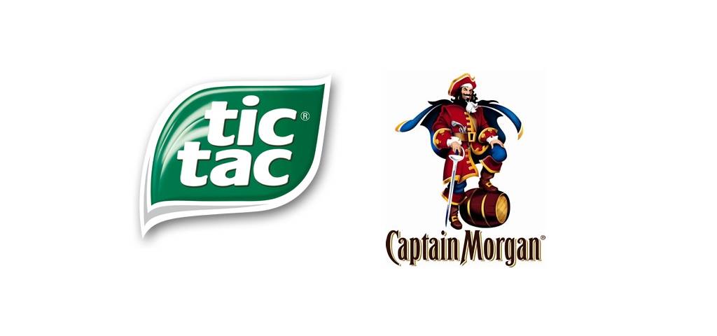 Logo Tic Tac et Captain Morgan
