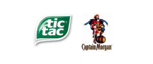Logo Tic Tac et Captain Morgan